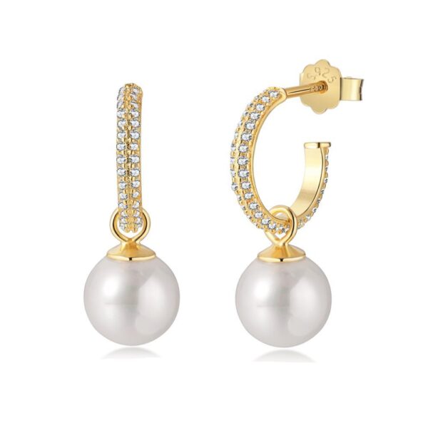 Korean Style Ins Sterling Silver Special Interest Light Luxury Pearl Earrings - Image 5