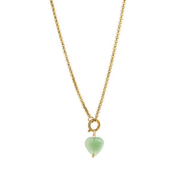 Fashion Heart Hexagon Color Pendant – Your Lucky Charm in Style - Image 2