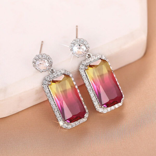 Earrings Women's Colorful Eye-catching Geometric Ornament