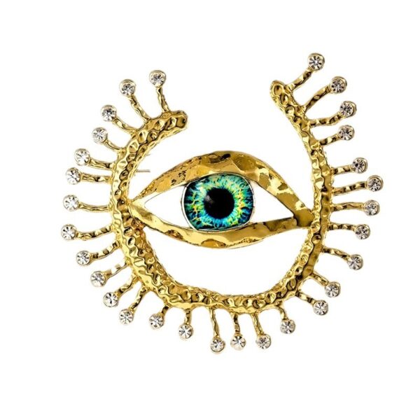 European And American Retro Devil's Eye Brooch - Image 7