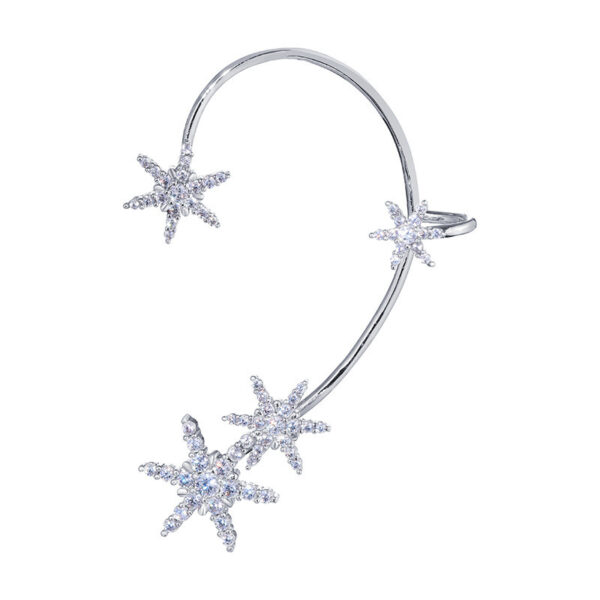 Ear Clip Female Snowflake Auricle Advanced Feeling - Image 5