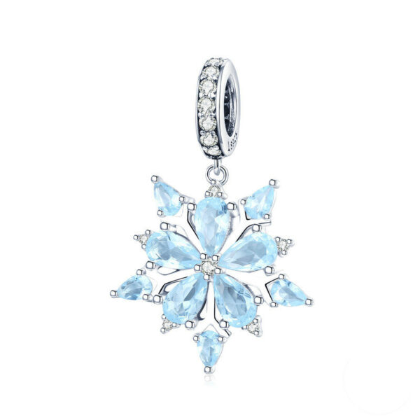 Snowflake Sterling Silver Pendant - Image 4