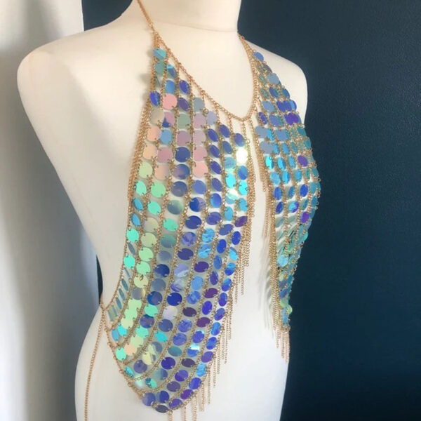 Handmade sequin body chain - Image 5