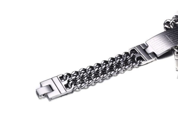 Cross Scripture Men's Bracelet - Image 2