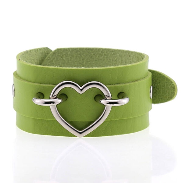 Popular Couple Peach Heart Bracelet Creative Fashion Wide Double-layer Heart-shaped Bracelet - Image 8