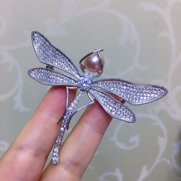 Freshwater Pearl Dragonfly Corsage - Image 2