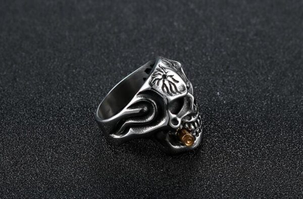 Skull Steel Ring Personalized Punk Men's Ring Jewelry - Image 6