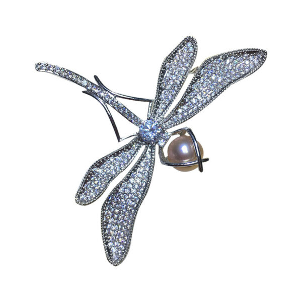 Freshwater Pearl Dragonfly Corsage - Image 3