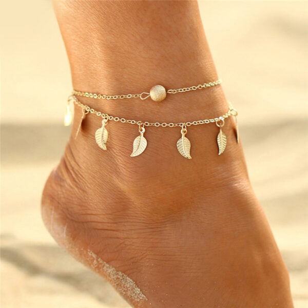 About Double Fringed Ethnic Style Anklet - Image 3