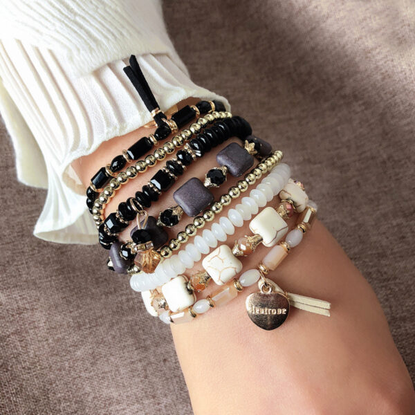 Crystal Bracelet Women's Multilayer Elastic Rope Bracelet Bracelet Jewelry