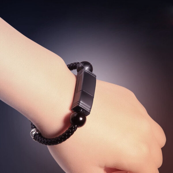 Bracelet Type Data Cable Bracelet Portable Leather Charging Cable - Image 4