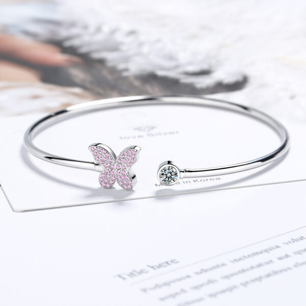 Cute And Simple Butterfly Bracelet With Zirconium Diamonds - Image 4