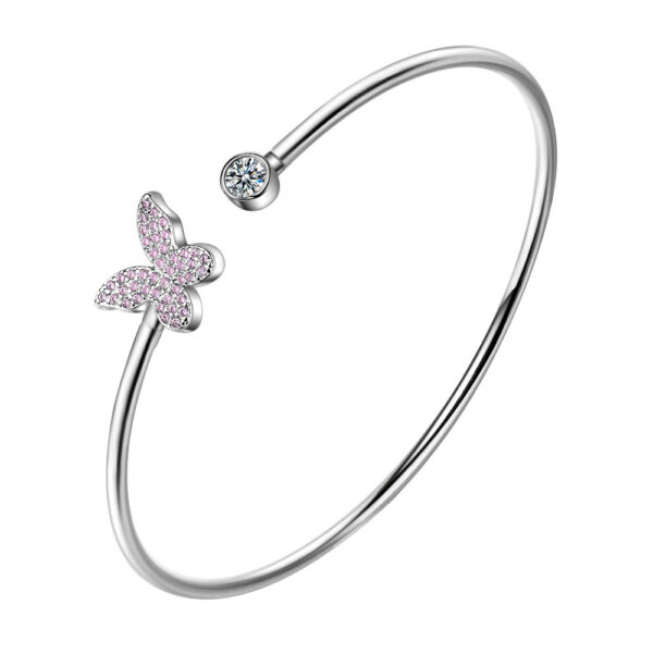 Cute And Simple Butterfly Bracelet With Zirconium Diamonds - Image 3