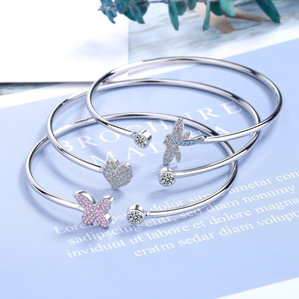 Cute And Simple Butterfly Bracelet With Zirconium Diamonds - Image 2