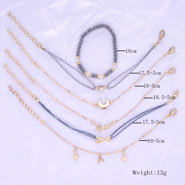 Star Moon Personality Pendant Bracelet - Image 6