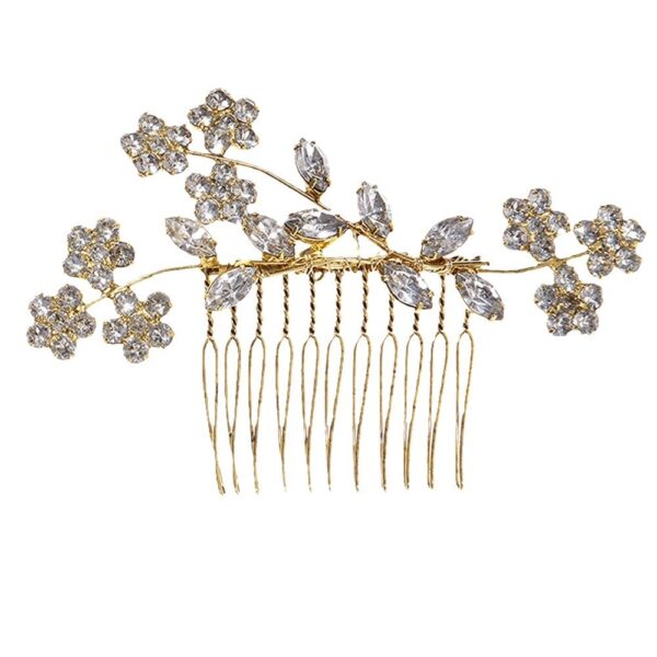 Fashion Flower Hair Comb Female Elegant Simple - Image 3