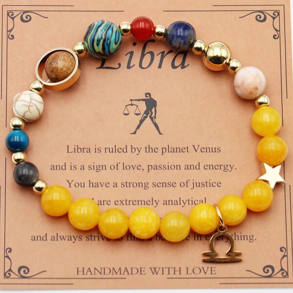 Eight Planets 12 Constellation Bracelet Morgan Stone Beaded Bracelet - Image 7