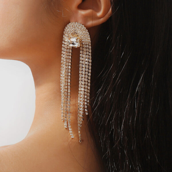 Women's Fashion Temperament Long Fringe Earrings - Image 2