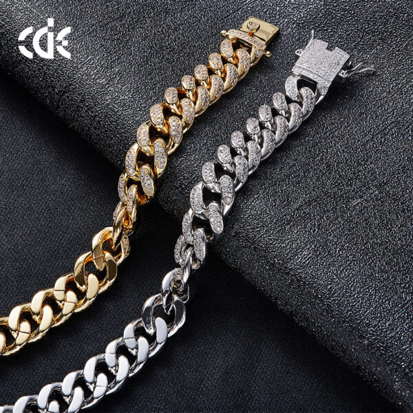 Amazon cross-border European and American Hip hop accessories men's bracelet Cuban chain - Image 9