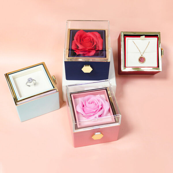 Rotating Soap Flower Rose Gift Box – A Romantic Surprise for Her - Image 10