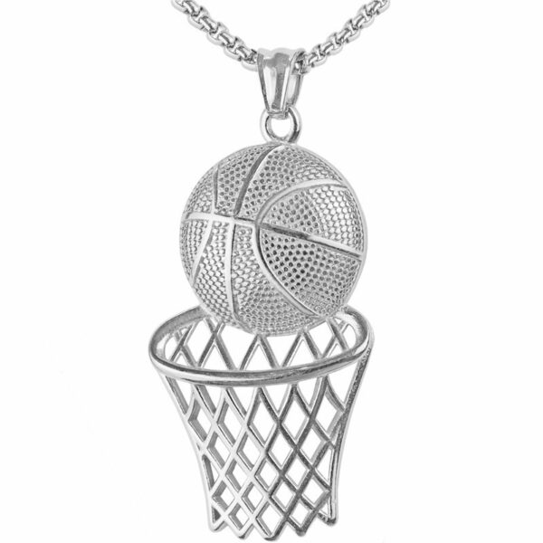 Basketball Frame Pendant Hip Hop Creative Necklace - Image 7