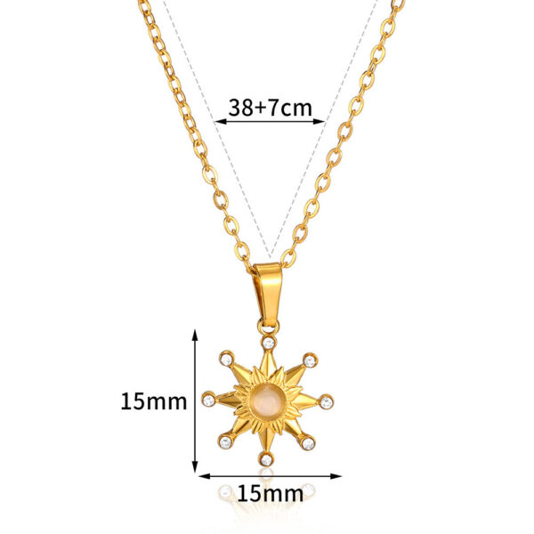 European And American Retro Personalized Sun Necklace - Image 9