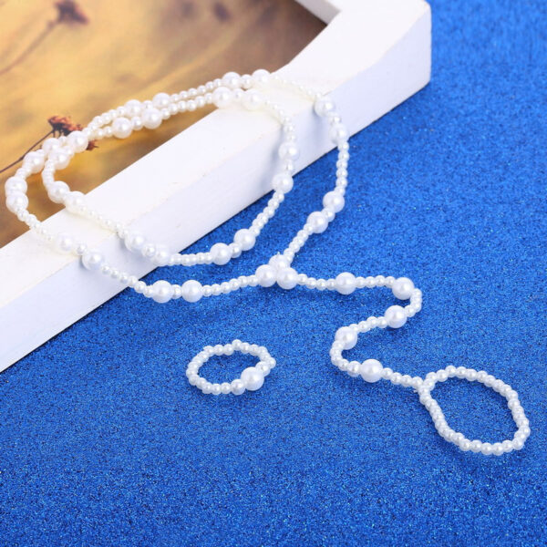 Two-piece Beach Anklet Pearl Ring Two-piece Set - Image 2