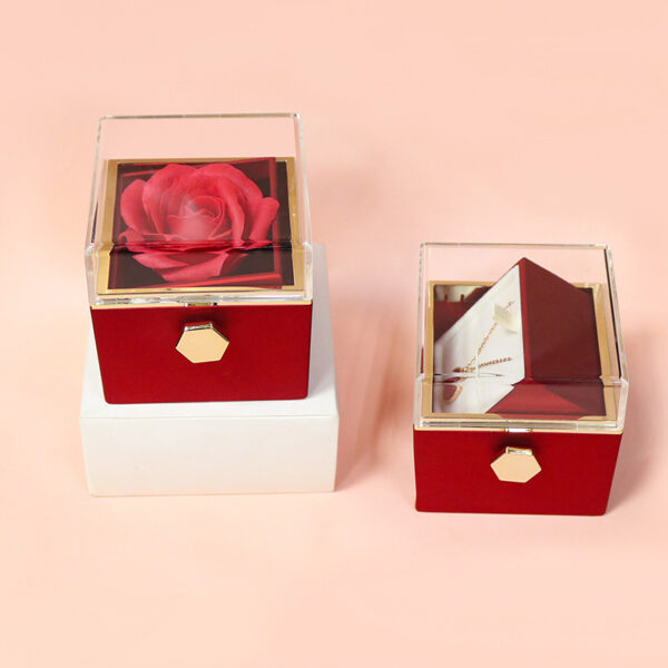 Rotating Soap Flower Rose Gift Box – A Romantic Surprise for Her - Image 6