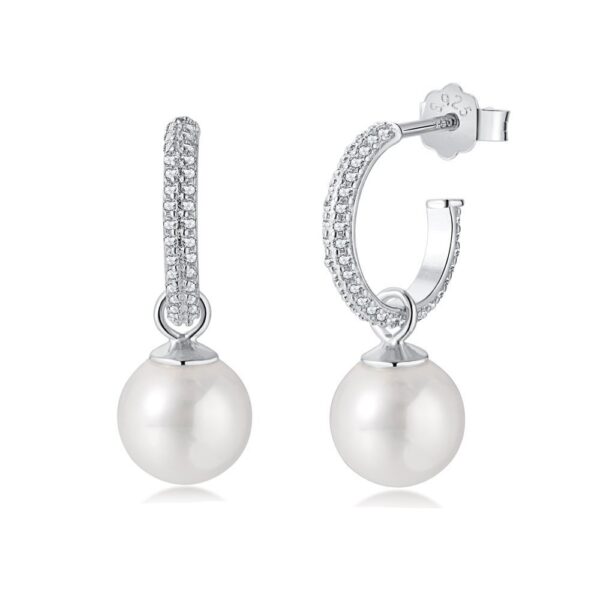 Korean Style Ins Sterling Silver Special Interest Light Luxury Pearl Earrings - Image 2