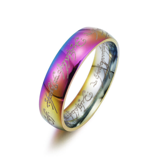 Titanium Steel Ring Men's Ring Ring - Image 7