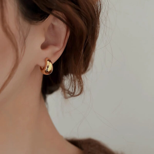 French Gold Ear Ring New Niche Design Fashionable Earrings - Image 6