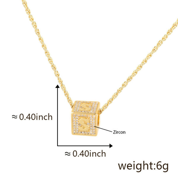 Fashion Jewelry 26 English Letter Necklace Pendant - Image 4