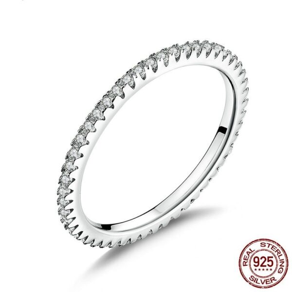 925 Silver European And American Simple Ring - Image 5