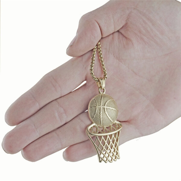 Basketball Frame Pendant Hip Hop Creative Necklace - Image 2