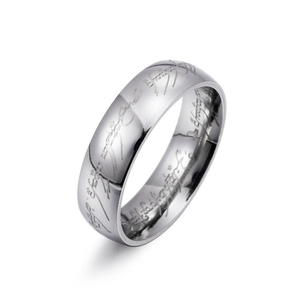 Titanium Steel Ring Men's Ring Ring - Image 3