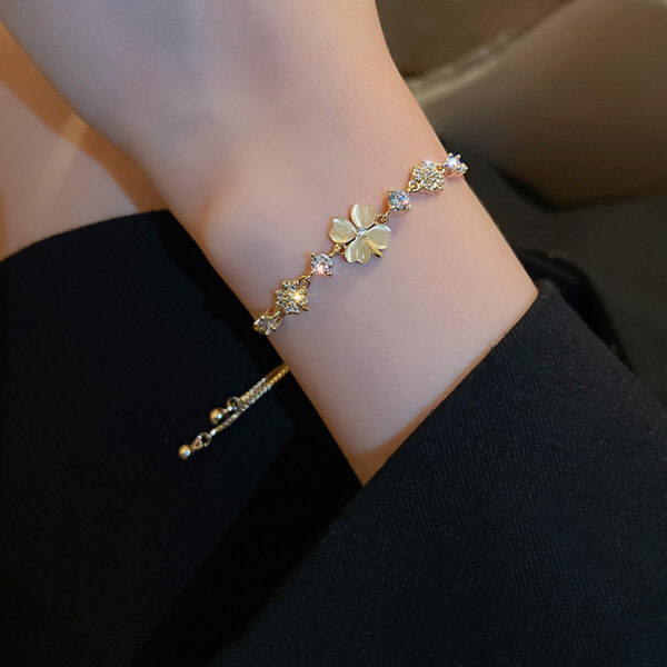 Real Gold Electroplating Super Fairy Temperament Diamond Bracelet