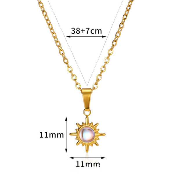 European And American Retro Personalized Sun Necklace - Image 10