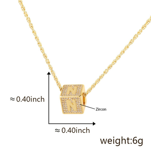 Fashion Jewelry 26 English Letter Necklace Pendant - Image 6