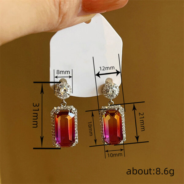 Earrings Women's Colorful Eye-catching Geometric Ornament - Image 2