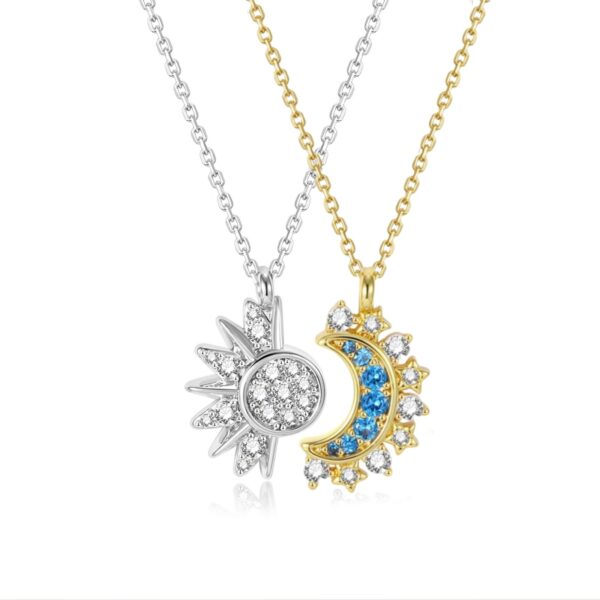 Moon And Sun Couple Necklace Stylish Clavicle - Image 4