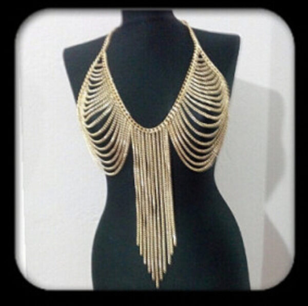 Chest Chain Tassel Body Chain - Image 2