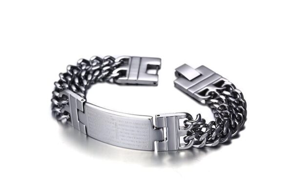 Cross Scripture Men's Bracelet - Image 5