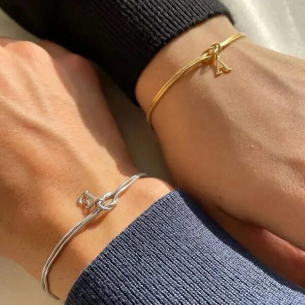 A-Z Love Knot Bracelets for Women & Couples