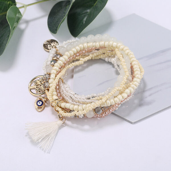 Bohemian Ethnic Style Colored Rice Bead Bracelet Jewelry - Image 8