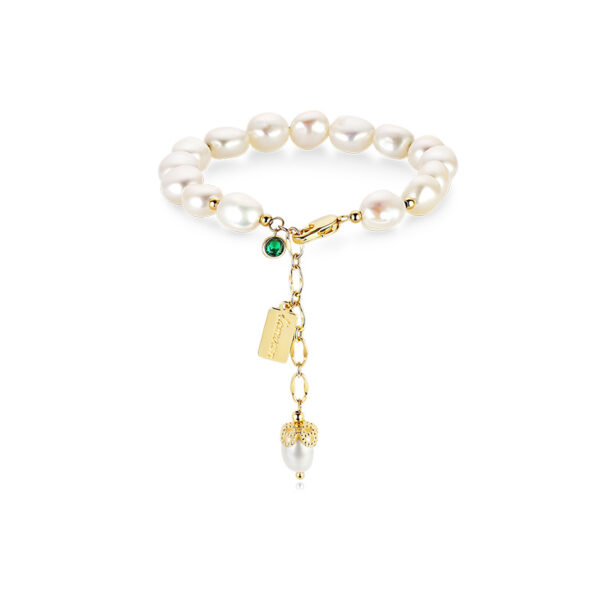 Natural Zircon Pearl Bracelet Luxury Jewelry - Image 4