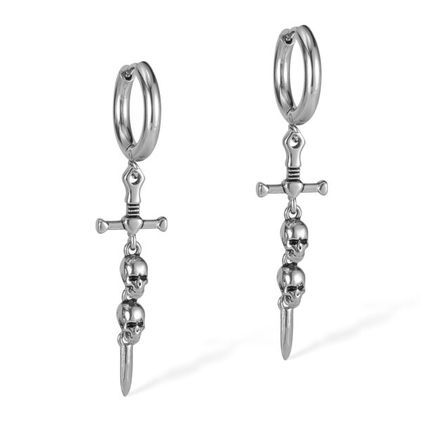 Retro Earrings Creative Design Titanium Steel - Image 2