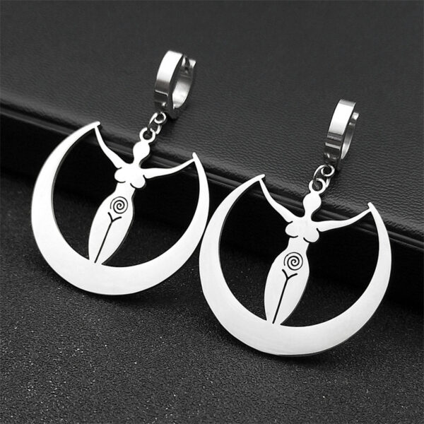 Moon Vortex Goddess Earrings Women's Jewelry Simple All-match - Image 4