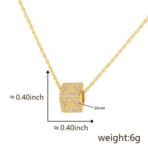 Fashion Jewelry 26 English Letter Necklace Pendant - Image 9