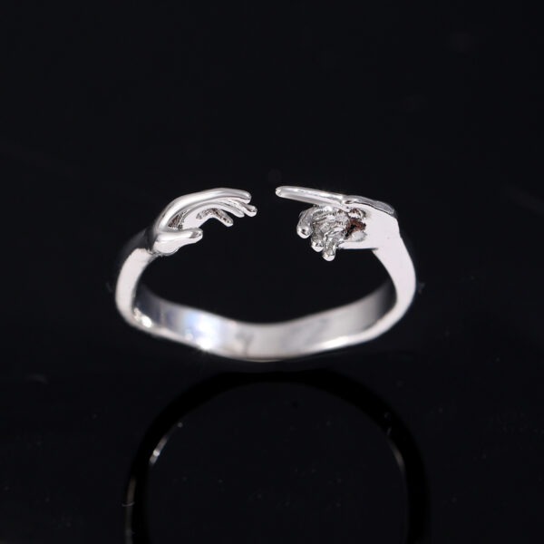 Opening Adjustable Two-hand Rings Fashion Personality Ring For Valentine's Day - Image 2