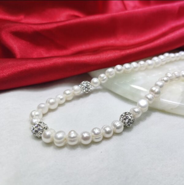 8-9mm Pearl Necklace Bracelet Set - Image 4